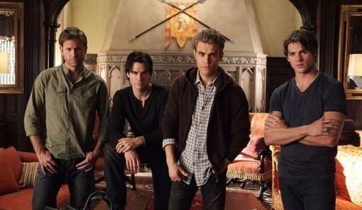 Alaric, Damon, Stefan et Jeremy prennnet la pause